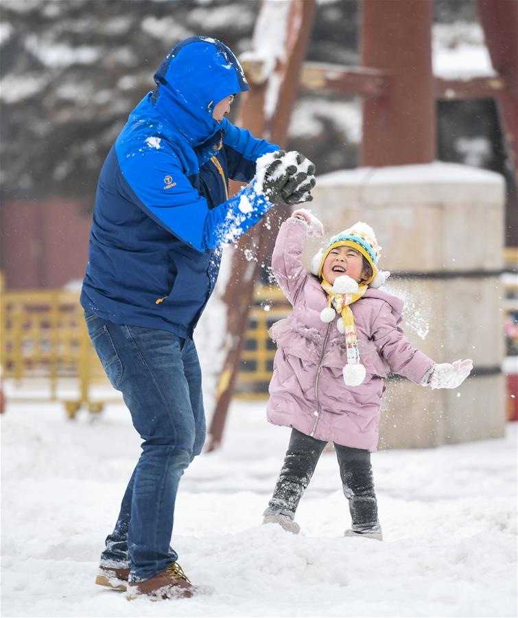Весенний снег за Великой стеной