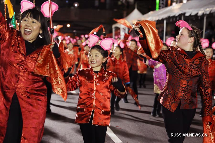 Китайское новогоднее шествие в Сан-Франциско
