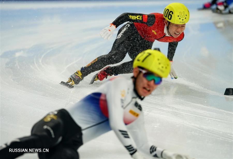 Всемирная зимняя Универсиада -- Шорт-трек: Китайский спортсмен Ань Кай завоевал "золото" на дистанции 1500 м