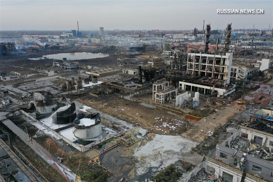 Число жертв взрыва на химическом заводе в провинции Цзянсу увеличилось