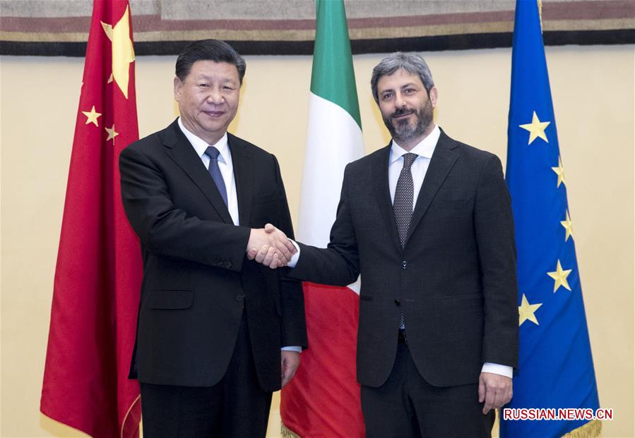 （时政）习近平会见意大利众议长菲科