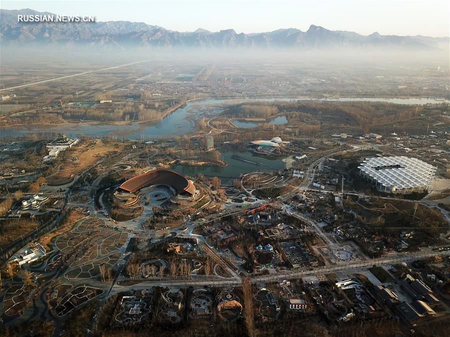 Всемирная выставка садово-паркового искусства в Пекине: взгляд с неба