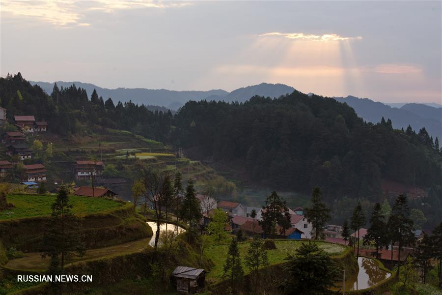 Весна в уезде Цзиньпин провинции Гуйчжоу