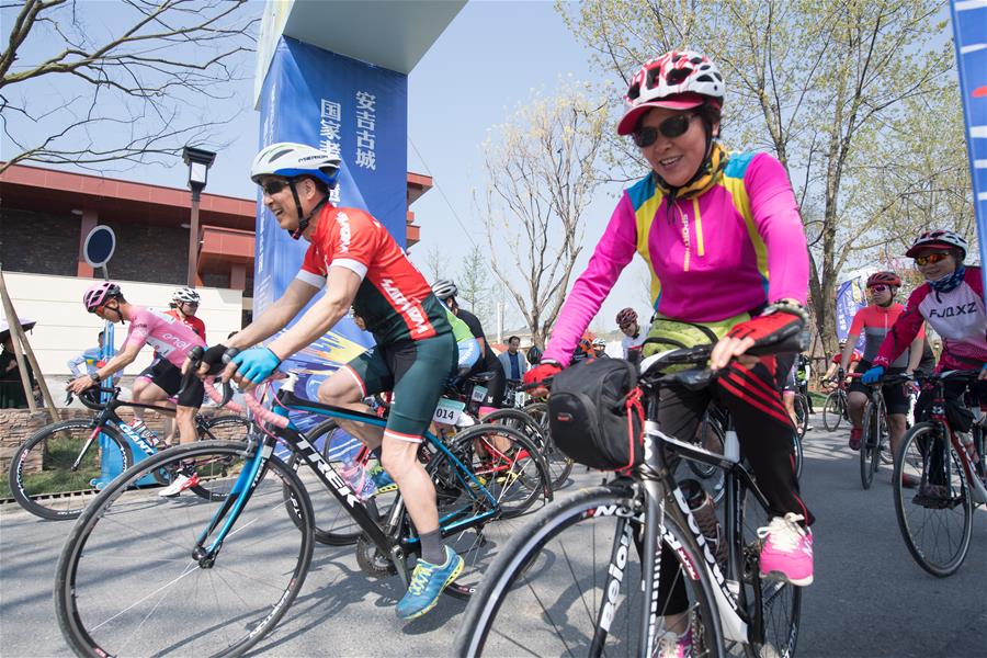 Здоровье нации -- Весенний велопробег среди чайных плантаций в уезде Аньцзи