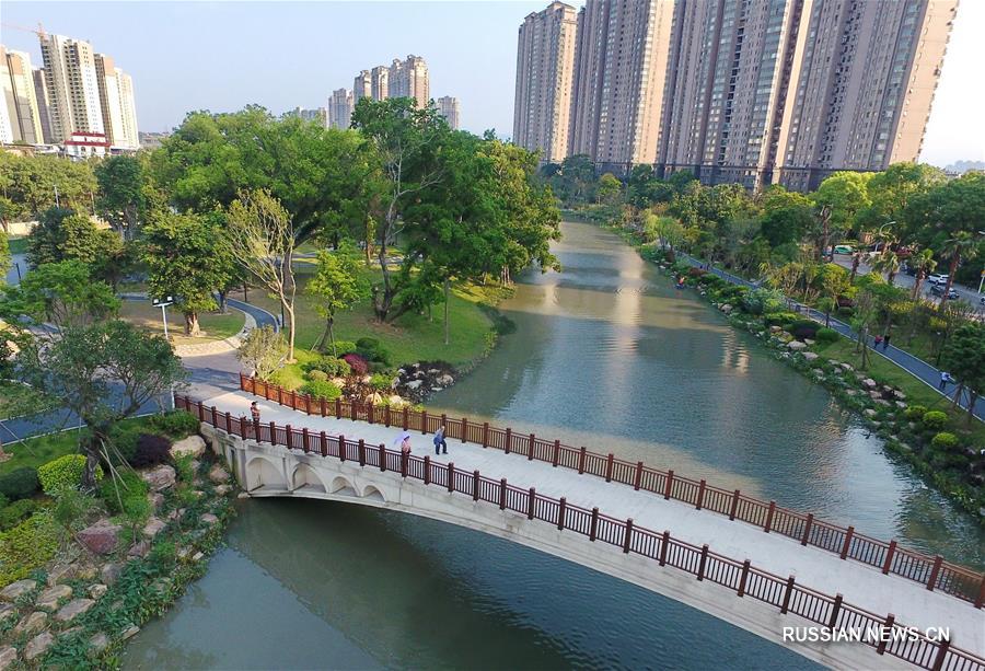 Новая жизнь живописного ручья в городе Фучжоу