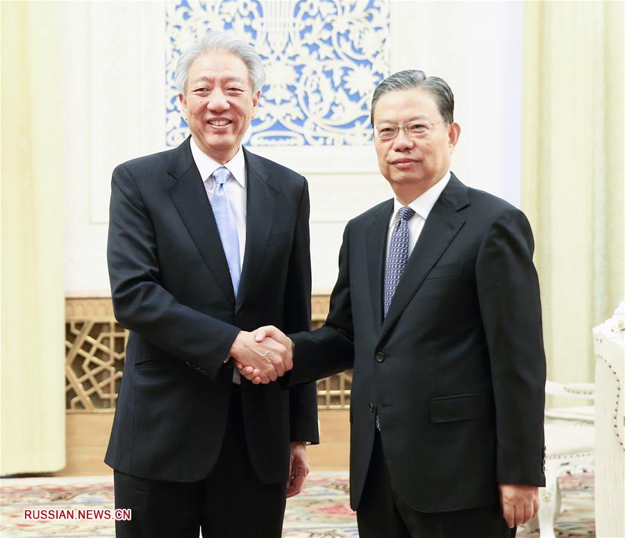 Чжао Лэцзи встретился с заместителем премьер-министра Сингапура Тео Чи Хином