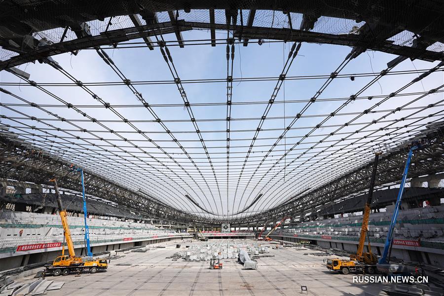 Строительство арены для шорт-трека в Пекине