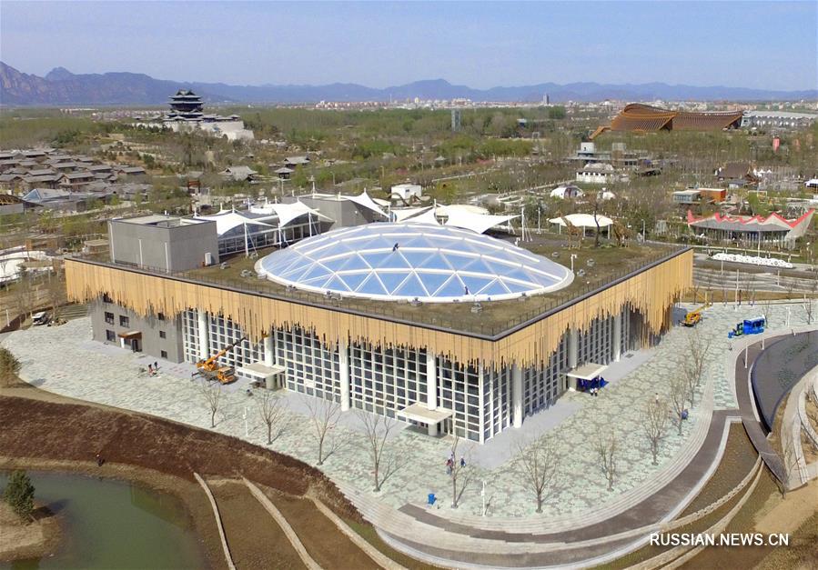 Всемирная выставка садово-паркового искусства-2019 в Пекине с высоты птичьего полета