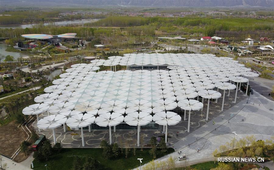 Всемирная выставка садово-паркового искусства-2019 в Пекине с высоты птичьего полета