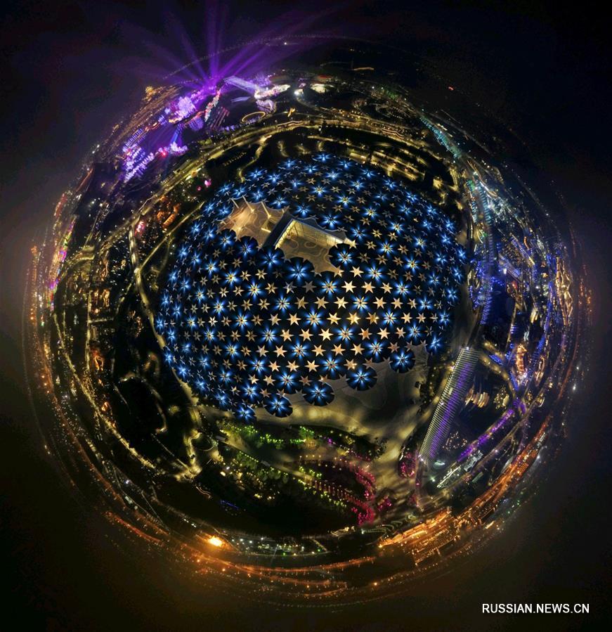 Всемирная выставка садово-паркового искусства-2019 в Пекине с высоты птичьего полета