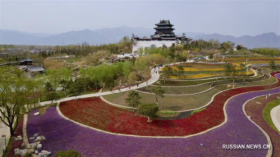Всемирная выставка садово-паркового искусства-2019 в Пекине с высоты птичьего полета