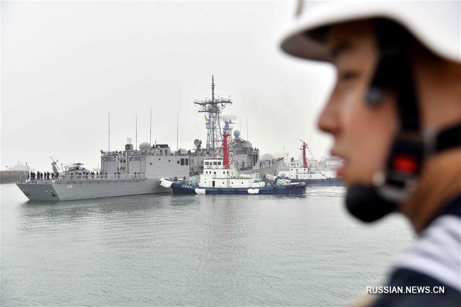 Военные корабли иностранных государств прибывают в Циндао для участия в морском военном параде 