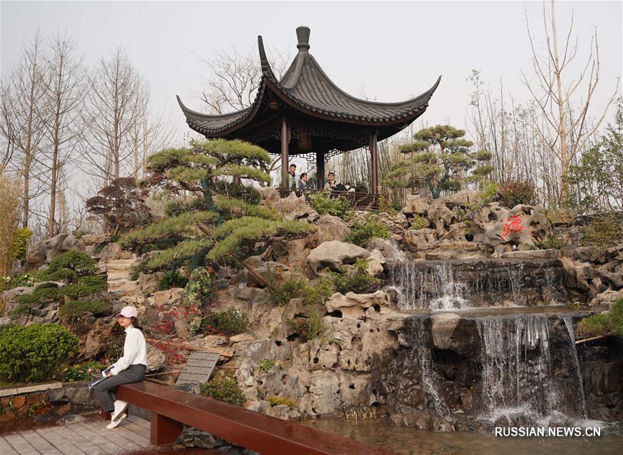 Китайские павильоны и парковые зоны на Всемирной выставке садово-паркового искусства-2019 в Пекине