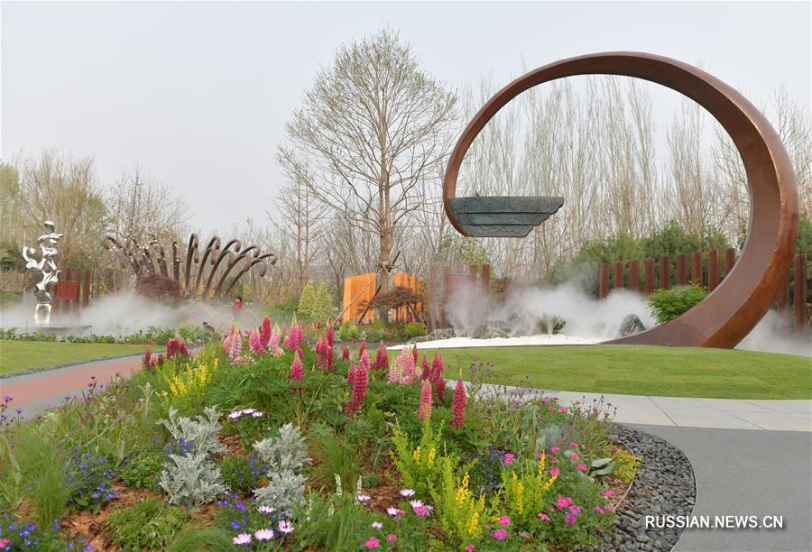 Китайские павильоны и парковые зоны на Всемирной выставке садово-паркового искусства-2019 в Пекине