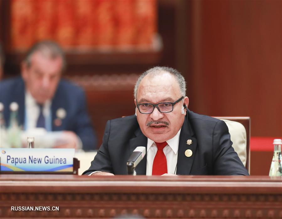 Заседание круглого стола второго Форума высокого уровня по международному сотрудничеству в рамках "Пояса и пути" в Пекине