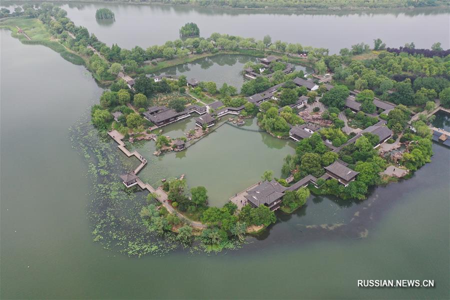 Пейзажи живописного района Шанху в провинции Цзянсу