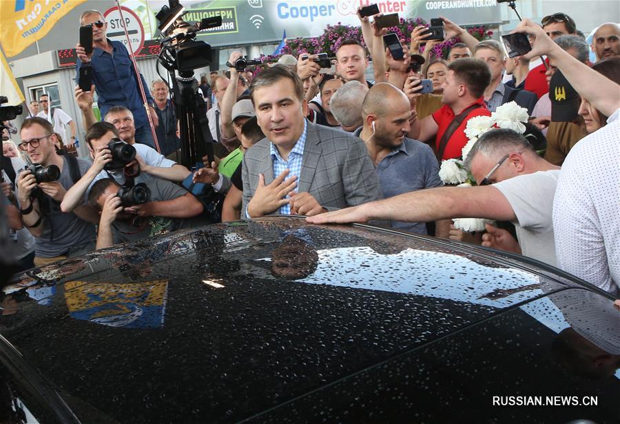 Экс-президент Грузии Михаил Саакашвили вернулся в Украину