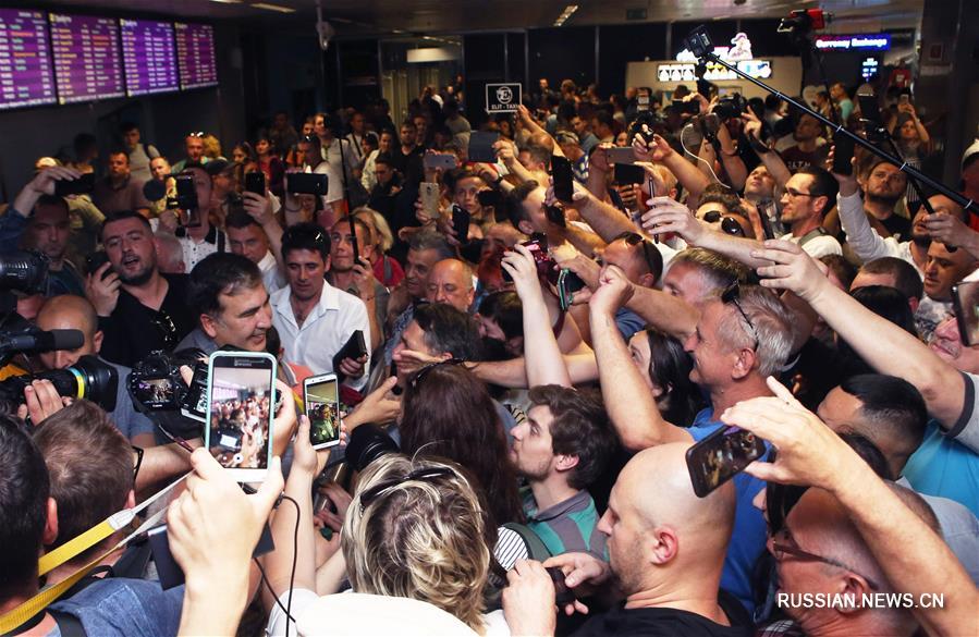 Экс-президент Грузии Михаил Саакашвили вернулся в Украину