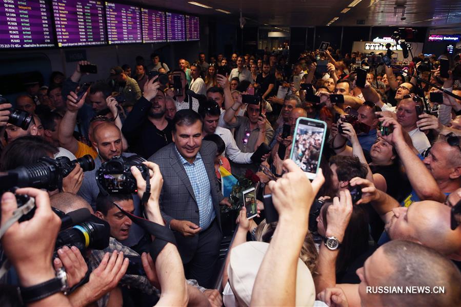 Экс-президент Грузии Михаил Саакашвили вернулся в Украину