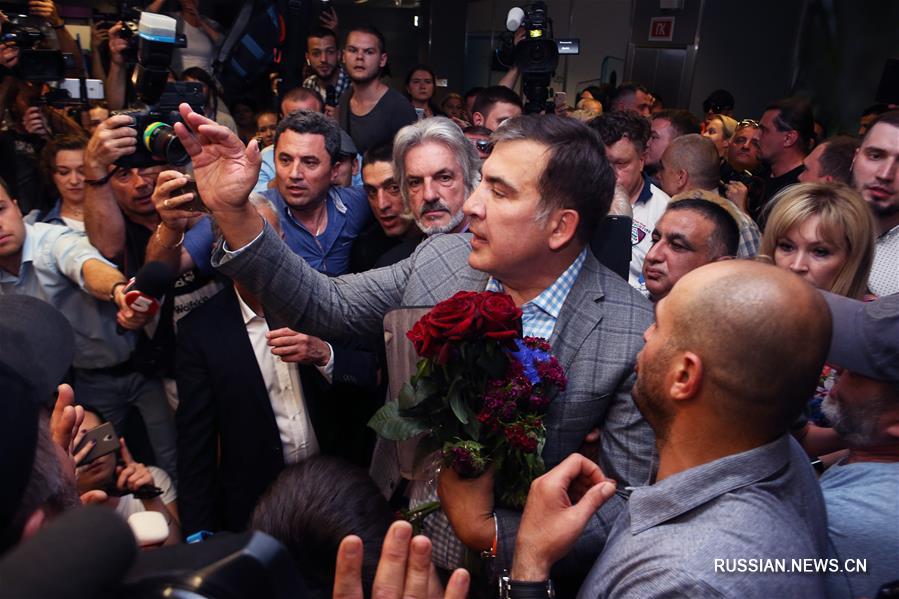 Экс-президент Грузии Михаил Саакашвили вернулся в Украину