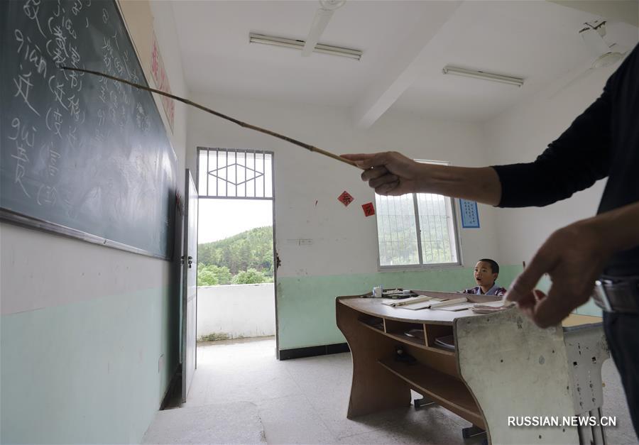 Одна школа, один учитель, один ученик в провинции Цзянси