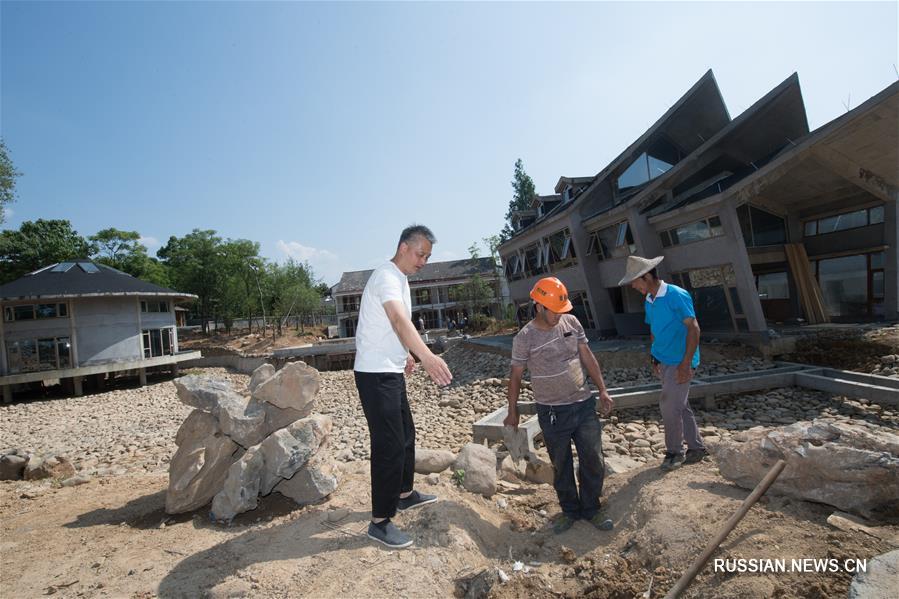 Перестроенные деревенские дома в провинции Чжэцзян