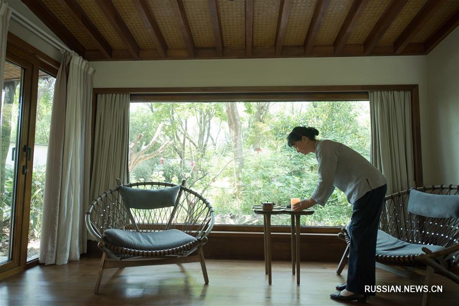 Перестроенные деревенские дома в провинции Чжэцзян