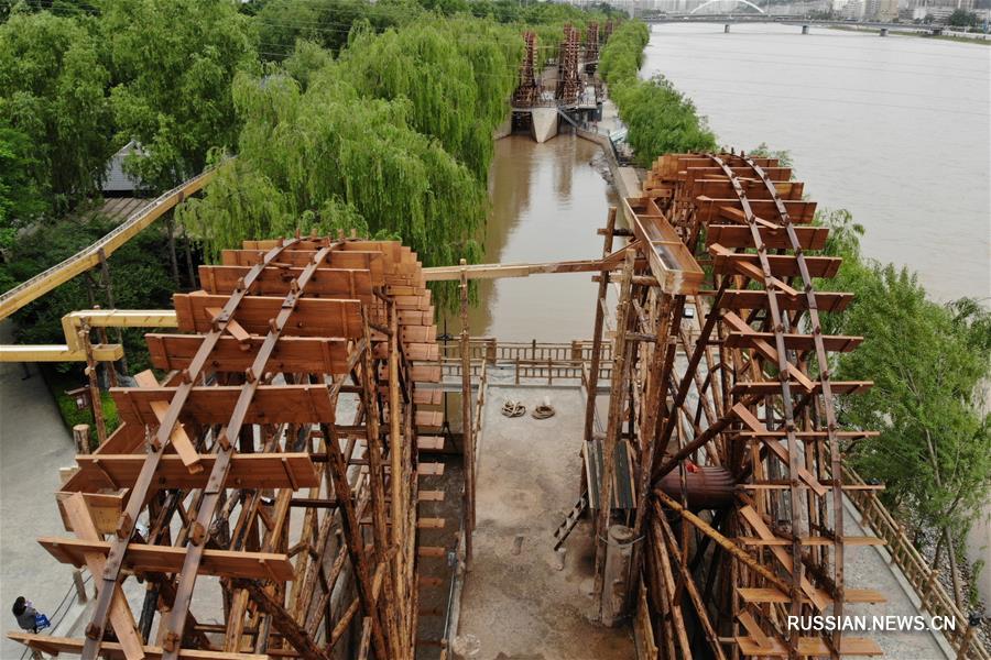 Выставка конструкций с водяными колесами в Ланьчжоу