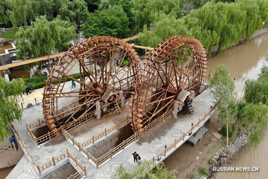Выставка конструкций с водяными колесами в Ланьчжоу