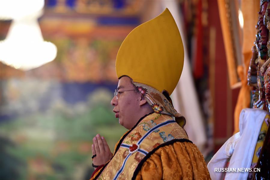 Панчен-лама 11-й прочитал проповедь в Тибетском институте буддизма 