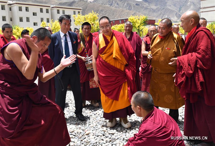 Панчен-лама 11-й прочитал проповедь в Тибетском институте буддизма