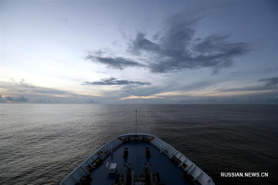 Китайское судно "Юаньван-3" пересекло экватор и вошло в Южное полушарие