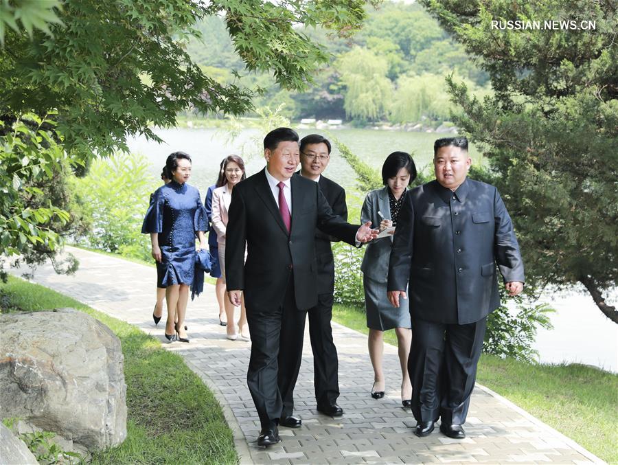 （时政）习近平会见朝鲜劳动党委员长、国务委员会委员长金正恩