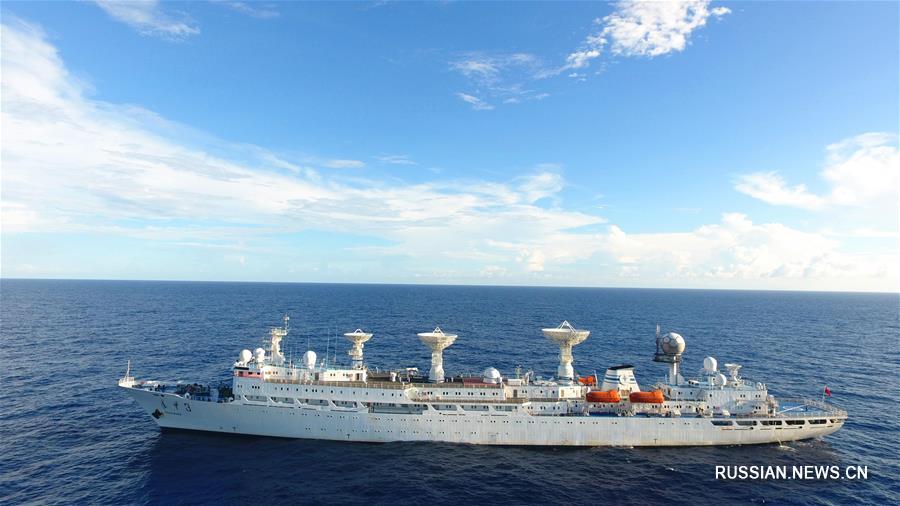 Китайское судно "Юаньван-3" провело тренировку по измерительно-контрольному сопровождению запуска спутника