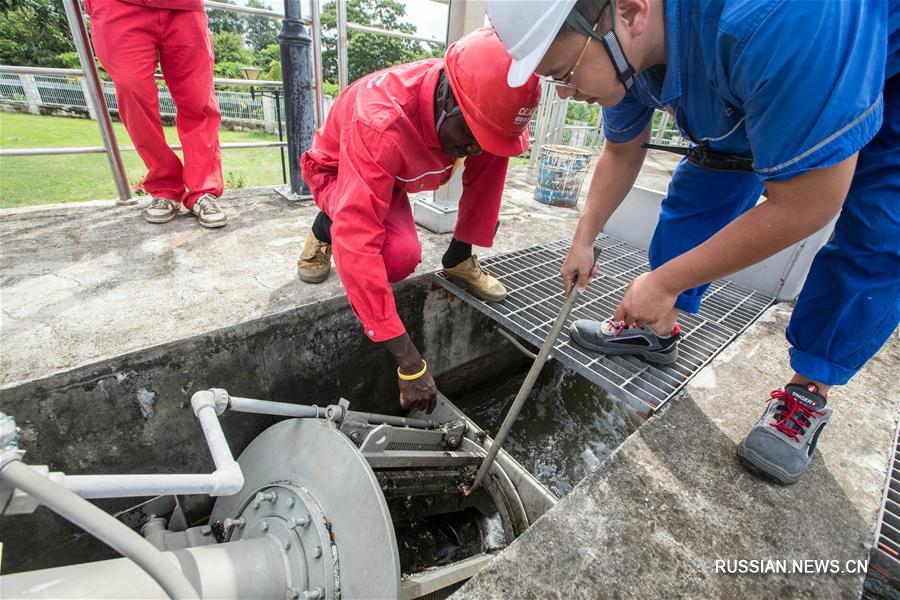 Санитарная ситуация в столице Экваториальной Гвинеии улучшается силами китайских строителей