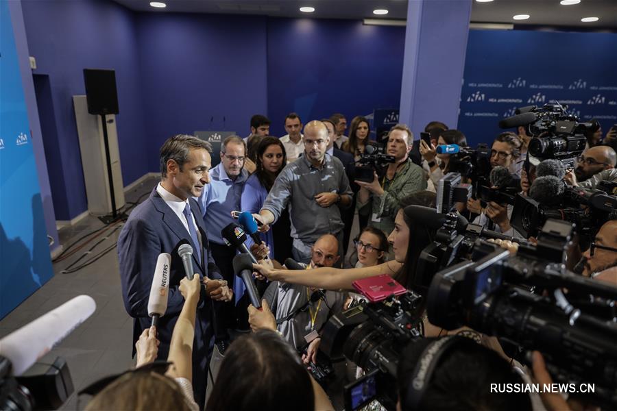 （国际）（1）希腊反对党新民主党赢得议会选举