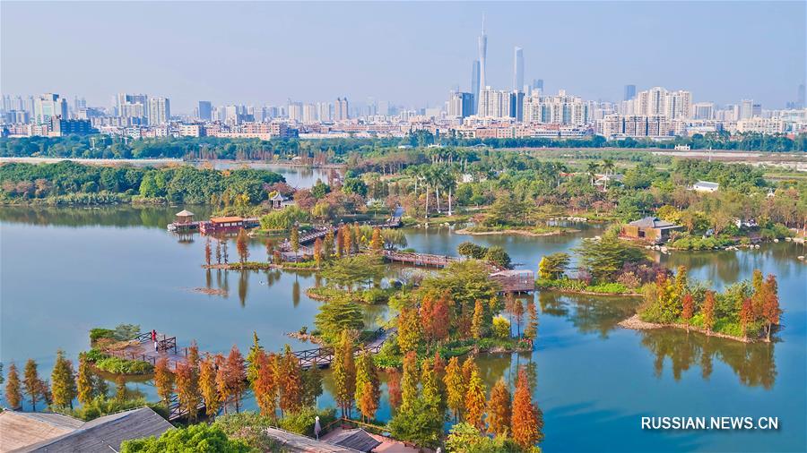 Зеленый Китай -- Водное царство посреди города в Гуанчжоу