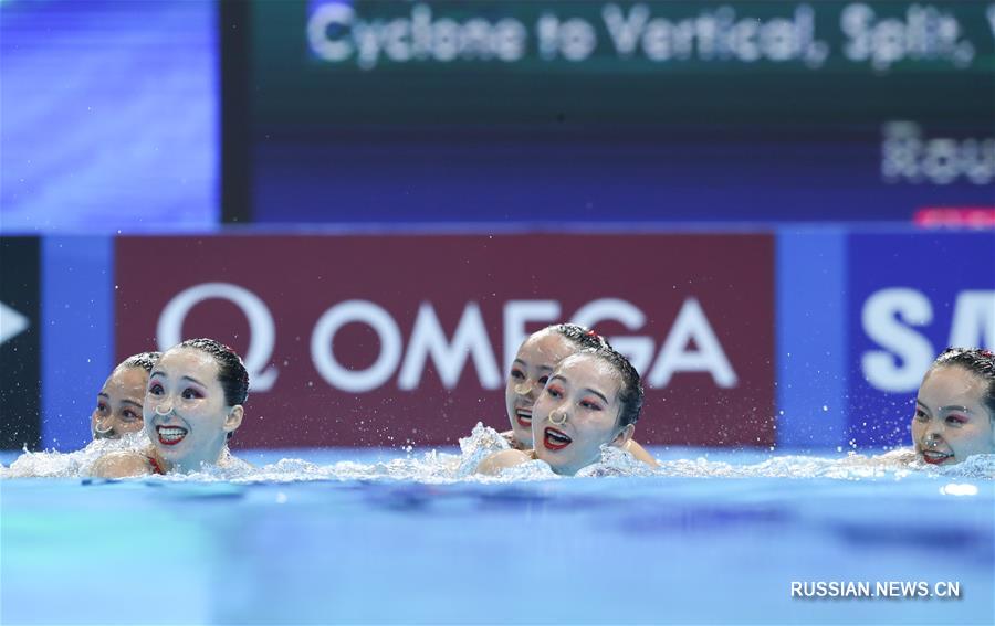 ЧМ по водным видам спорта-2019 -- Синхронное плавание: китайская команда вышла в финал соревнований 