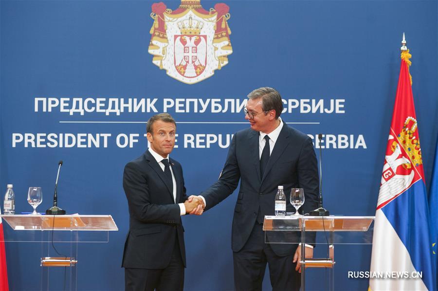 Э. Макрон призвал к ускорению процесса присоединения Сербии к ЕС