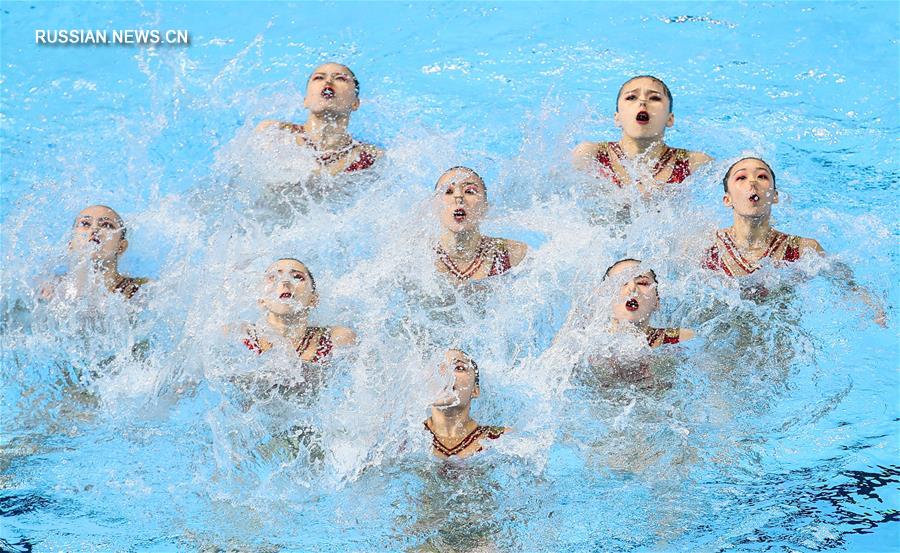 Чемпионат мира по водным видам спорта -- Китайская сборная вышла в финал командных состязаний по синхронному плаванию