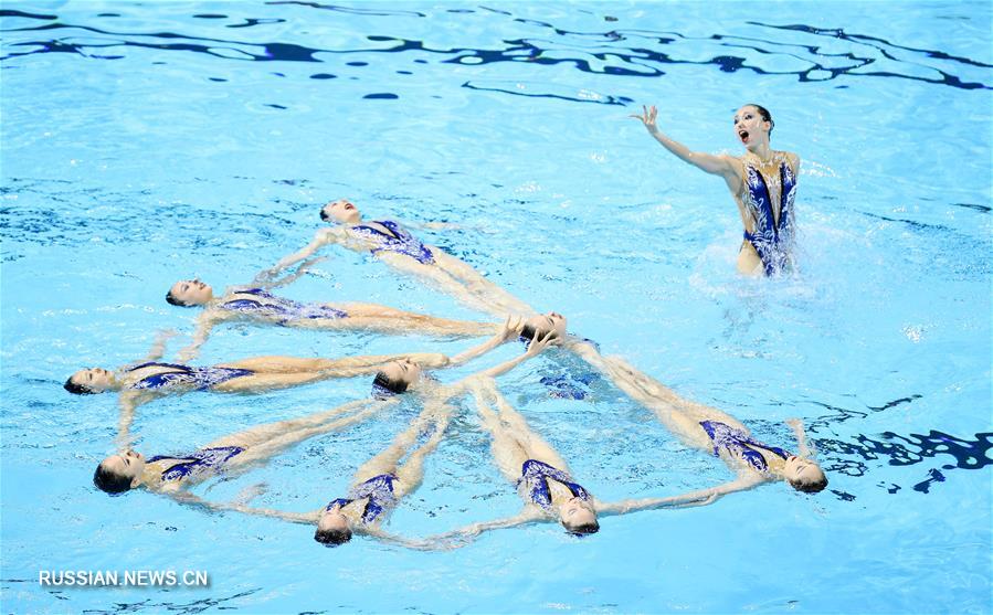 Чемпионат мира по водным видам спорта -- Сборная Китая по синхронному плаванию вышла в финал ЧМ в комбинированной программе 