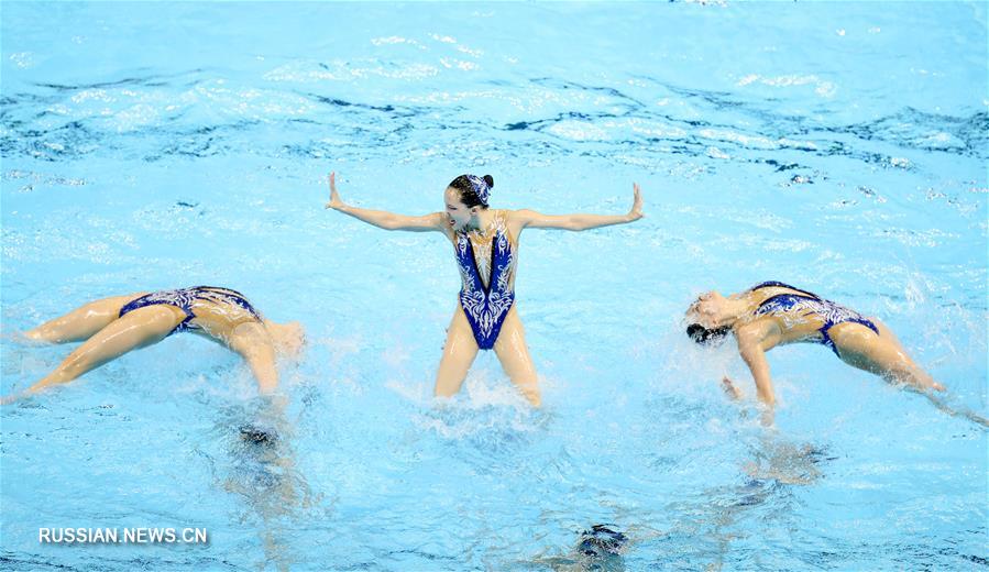 Чемпионат мира по водным видам спорта -- Сборная Китая по синхронному плаванию вышла в финал ЧМ в комбинированной программе 