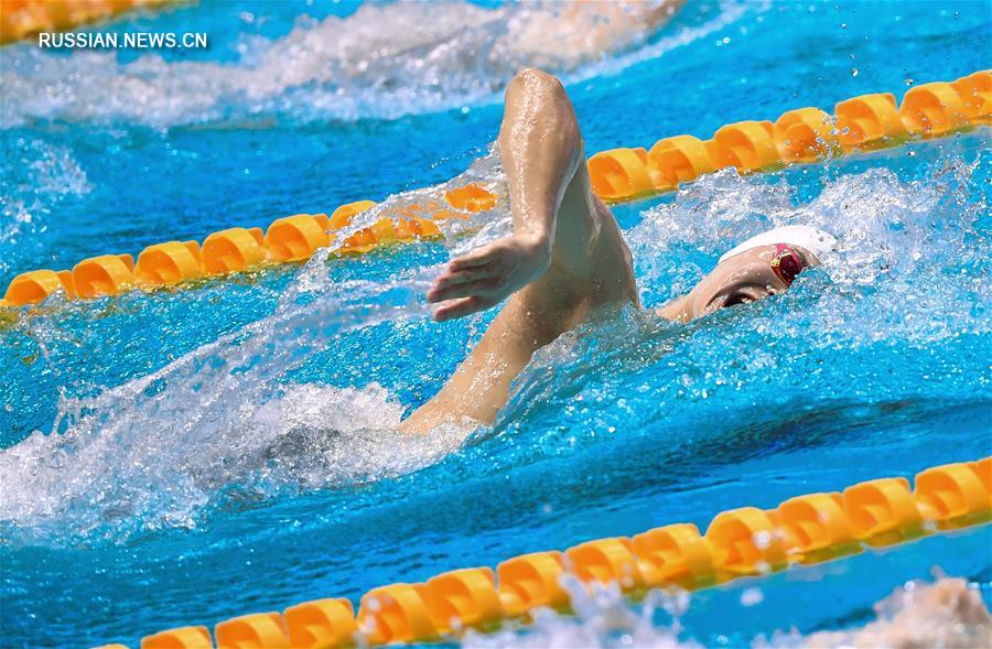 Чемпионат мира по водным видам спорта -- Плавание: китайский пловец Сунь Ян победил на дистанции 200 м вольным стилем