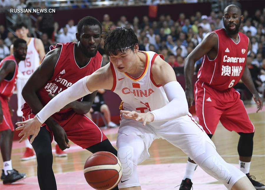 Баскетбол: мужская сборная Китая выиграла у камерунской команды