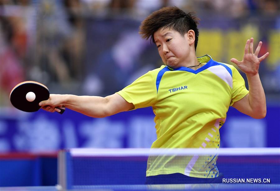 Настольный теннис -- Национальное первенство: Сунь Инша завоевала "золото" в женском одиночном разряде