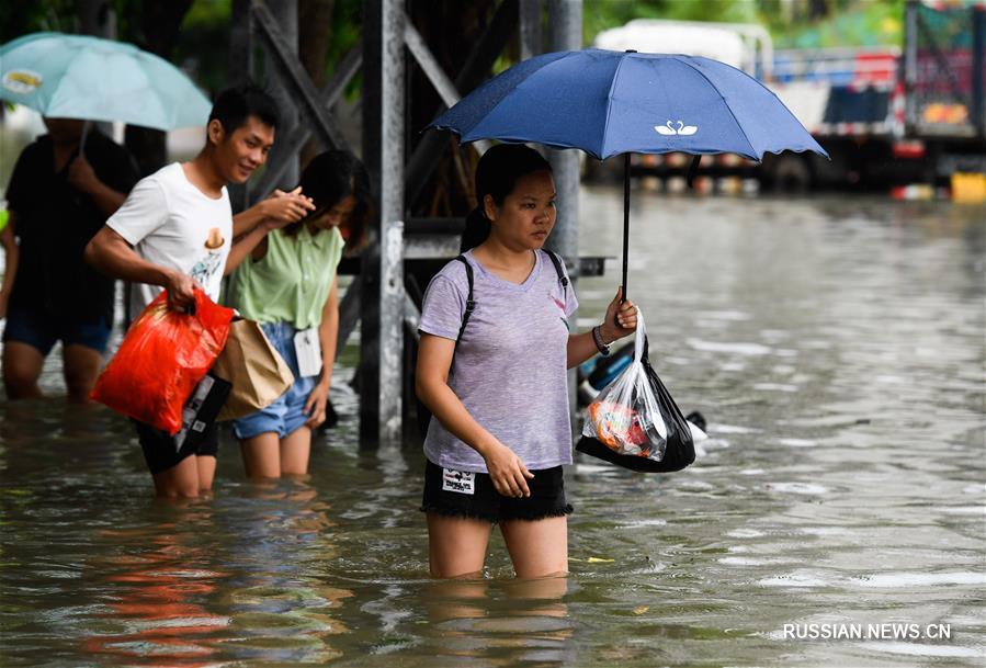 Тайфун "Випа" принес на Хайнань проливные дожди
