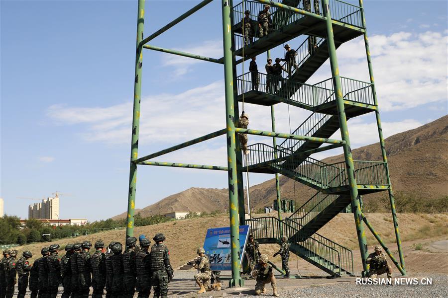 В рамках китайско-кыргызских антитеррористических учений "Сотрудничество-2019" состоялись совместные тренировки