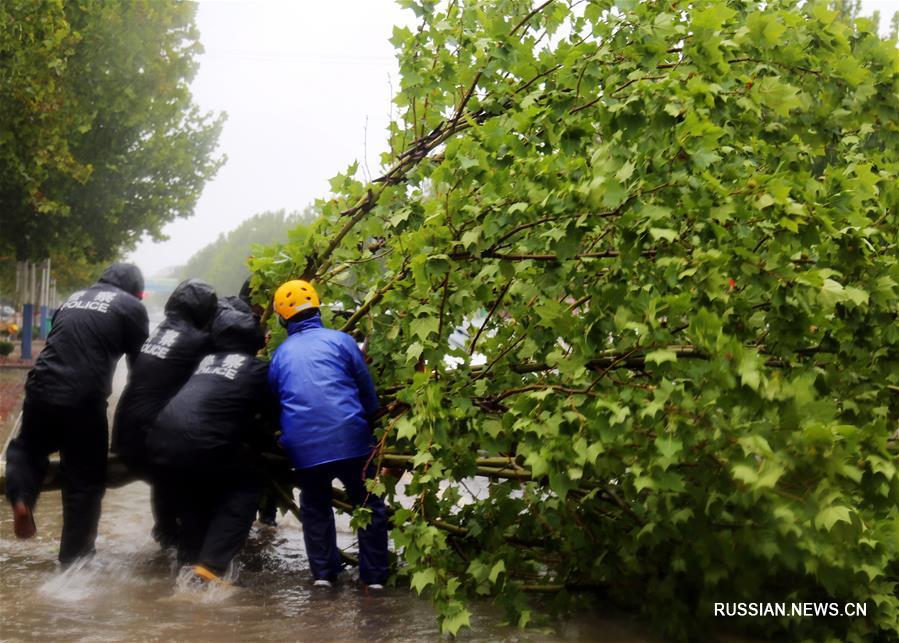 Тайфун "Лекима" обрушился на провинцию Шаньдун