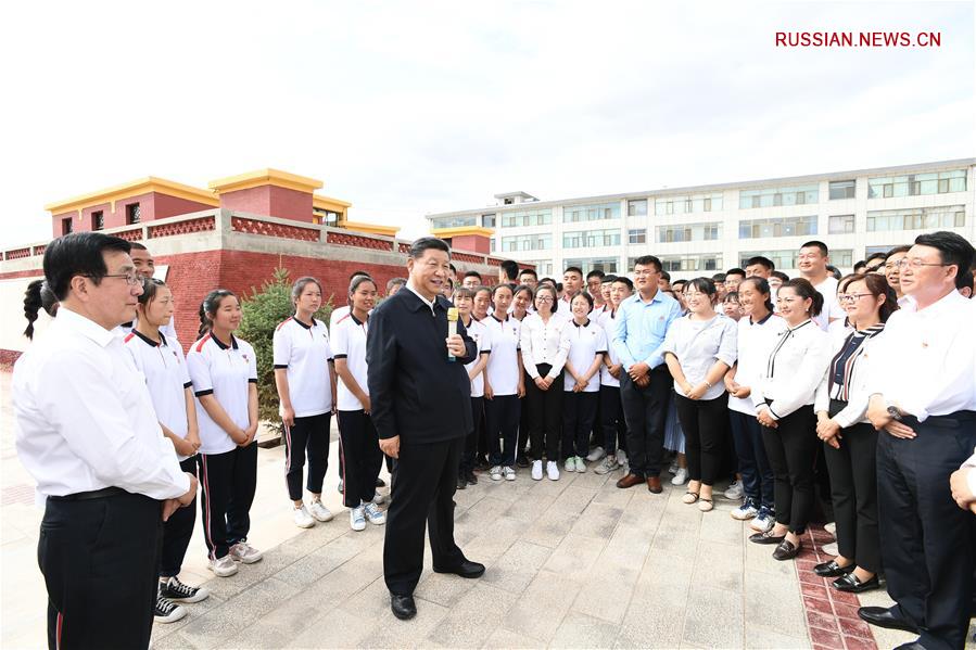 CHINA-GANSU-XI JINPING-BAILIE SCHOOL-INSPECTION (CN)