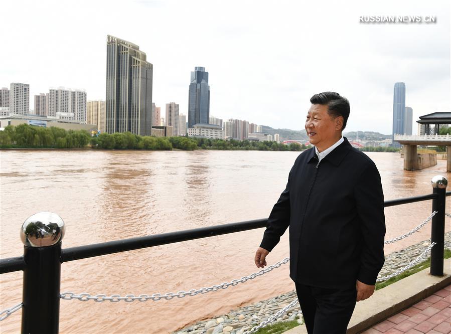 Си Цзиньпин посетил с инспекционной поездкой город Ланьчжоу